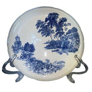 Swinnertons Staffordshire England The Ferry Blue & White Transferware Bowls